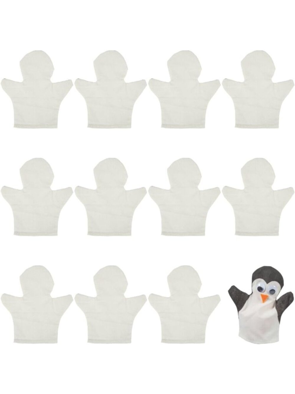 DIY Hand Puppets Craft Kit - 12 Pack for Kids 2-8 | Fun Arts & Crafts Supplies